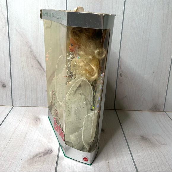 1992 Happy Holidays Cristalline Barbie Doll in Box Special Edition - Picture 4 of 8